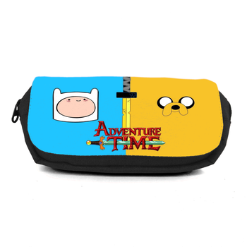 Школьный пенал Время приключений органайзер универсальный (Adventure time-003-4-black) черный