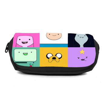 Школьный пенал Время приключений органайзер универсальный (Adventure time-002-3-black) черный