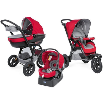 Универсальная коляска 3 в 1 Chicco Trio Activ3 Top Red (79270.85)