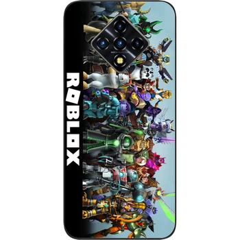 Силиконовый чехол SMTT для Infinix Zero 8 с картинкой Roblox Герой