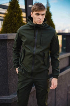 Мужская демисезонная куртка Intruder Softshell 0029 S (44) Хаки (IN - 0029/1 А)