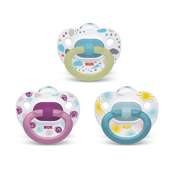 Пустышка NUK Orthodontic 0-6 мес 3 шт