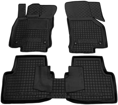 Резиновые коврики в салон Avto-Gumm Volkswagen Passat B8 с 2015 USA черные