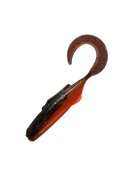 Виброхвост Bass Pro Shops Walleye Angler Jiggin' Minnow 7,5 см. 12 шт. Black Gold Orange Belly (2027130)