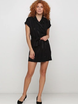 Платье короткое осеннее женское Monki 6074098 S Черное (AB5000000501151_KAY2000001255261)