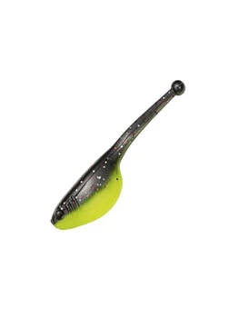 Виброхвост Strike King Mr.Crappie ShadPole 5 см. 15 шт. Tuxedo Black/Chartreuse Glow (2449188)