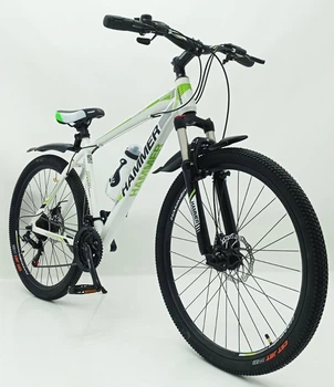 Гірський велосипед HAMMER S200 29’’ Рама 19’’ Біло-зелений обладнання Shimano