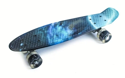 Пенни борд Детский скейт Penny Board Galaxy со светящимися колесами PN-727307608