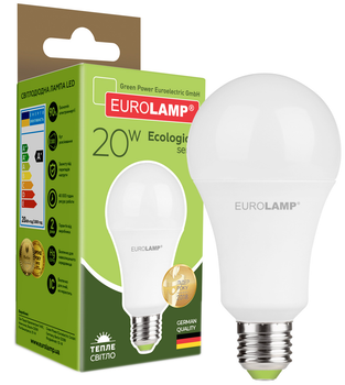 Світлодіодна лампа EUROLAMP А75 20W E27 3000K (LED-A75-20272(P))