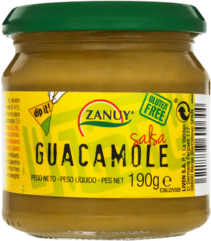 Соус Zanuy Guacamole Salsa з авокадо 190 г (8411778600644)