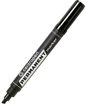 Маркер Centropen Permanent 2.5 мм косийчорний (8576)