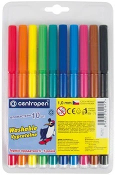 Фломастери CENTROPEN 10 кольорів - CENTROPEN - 7790/10
