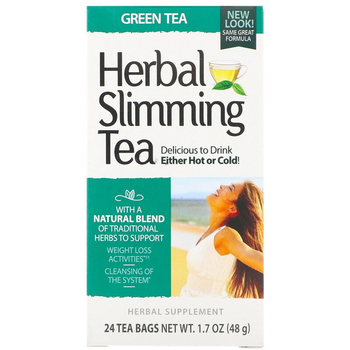 Чай 21st Century Herbal Slimming Tea 24 пакети Зелений чай