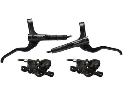 Дисковые гидравлические тормоза Shimano BR-MT201, комплект, передний + задний (1000/1700 мм)
