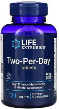 Мультивитамины Дважды в День, Life Extension, 120 таблеток (737870231516)