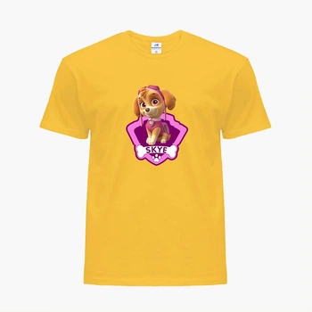 Детская футболка Щенячий патруль (PAW Patrol) (25186-1609) 122-128 см Хлопок Желтый