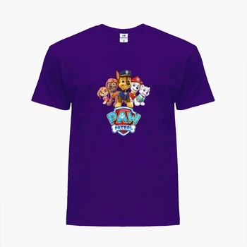 Детская футболка Щенячий патруль (PAW Patrol) (25186-1608) 122-128 см Хлопок Фиолетовый