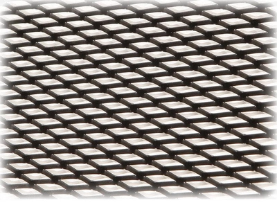 Решетка в бампер защитная декоративная Poputchik 120х40 см Черная (151-124-3)