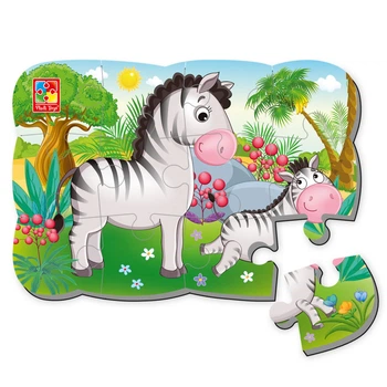 Пазли магнітні Vladi Toys "Зебрики" 12 елементів VT3205-75