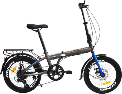 Велосипед Genio Lunox 20" 19" 2021 Серо-синий (0432/С)