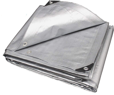 Тент садовый Tarpaulin 5х8 м 120 г/м² серебристый (T-120-5/8)