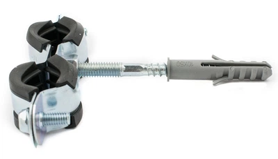 Хомут двойной трубный R&M 20/25mm (2*1/2") оцинкованный (RM20/25)