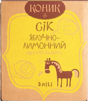Сок Коник яблочно-лимонный 3 л (4820157450529)