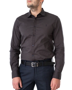 Сорочка чоловіча TRUSSARDI JEANS (52C00161-1T004322-U281/20-21) Коричневий 40