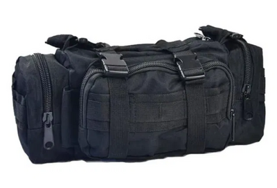 Рюкзак-сумка тактическая военная на пояс или плечо Molle 6 Литров Черный