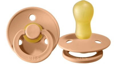 Пустушка BIBS Peach 18-36 міс кругла натуральний каучук