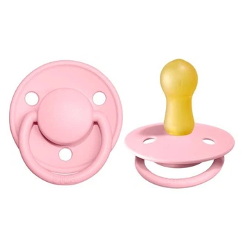 Пустушка BIBS De Lux Baby Pink 0-6 міс натуральний каучук