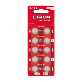 Батарейки алкалиновые ETRON Mega Power AG13 LR44 10 шт