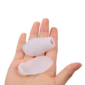 Силиконовая защита от мазолей на мизинец с кольцом белая Foot Care 2 шт