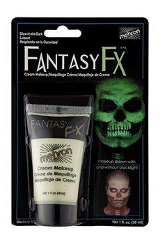 MEHRON Флуоресцентный грим на водной основе Fantasy FX, Glow-in-the-Dark (Светящийся в темноте), 30 мл