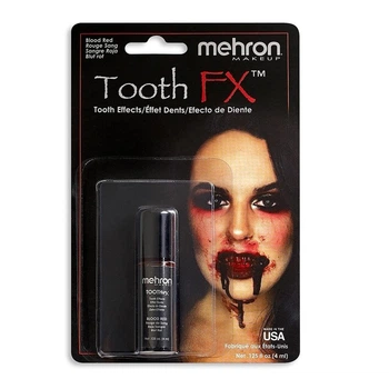 Medium tfx r MEHRON Краска для зубов Tooth FX with Brush for Special Effects - Blood Red (Кровь), 4 мл