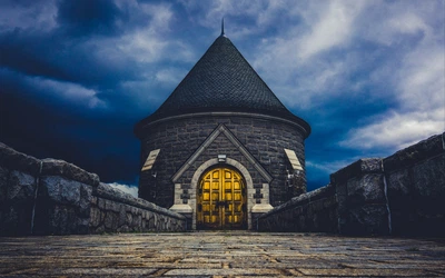 Шпалери вінілові VITRINA Башта 100x100 см (20265)