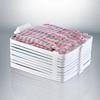Органайзер для сорочок і футболок Omak Plastik Deco Bella 39.5x30.1x4 см Пластик Білий (8694816811381)
