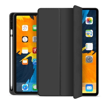 Силиконовый чехол обложка + Pencil Holder BBM1 для iPad Pro 11’’ 2021/2022 Черный