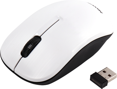 Мышь Maxxter Mr-333-W Wireless White