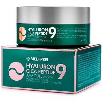 Патчи с пептидами и экстрактом центеллы Medi Peel Hyaluron Cica Peptide 9 Ampoule Eye Patch 60 шт
