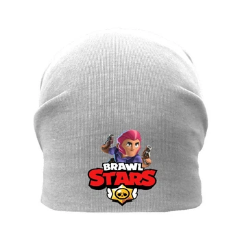 Шапка детская Бравл Старс серая (Brawl Stars-0013) 50-52 см