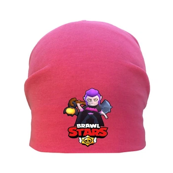 Шапка детская Бравл Старс розовая (Brawl Stars-0015) 54-56 см