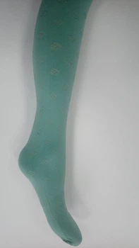 Колготи дитячі з візерунком MOLLY 40 den GABRIELLA р.140-146 (бірюза)