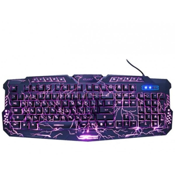 Профессиональная Игровая клавиатура M200L Gamer Молния проводная с тремя режимами подсветки Черная (M200L)