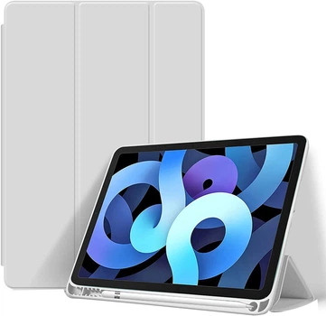Силиконовый чехол обложка + Pencil Holder BBM1 для iPad Air 4 2020/Air 5 2022 10,9"/Air 11" 2024(M2)/2025(M3)/2026(M4) Серый