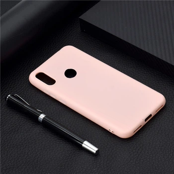 Чехол Soft Touch для Huawei Y6 2019 / Y6 Pro 2019 силикон бампер светло-розовый