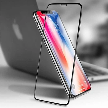 Защитное стекло LUX для Apple Iphone 11 Pro Full cover черный 0,26 мм в упаковке
