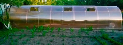 Теплица из поликарбоната Greenhouse Nano 6мм усиленная, KZT «Норд» 400х600х250 (см)
