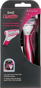 Жіночий верстат для гоління Wilkinson Quattro For Woman c настінним кріпленням 01618