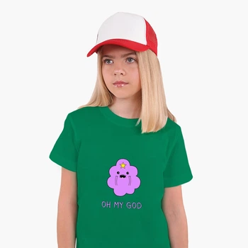 Детская футболка Время приключений Принцесса бубльгум (Adventure Time Princess Bubblegum) (25186-1575) 158-164 см Хлопок Зеленый